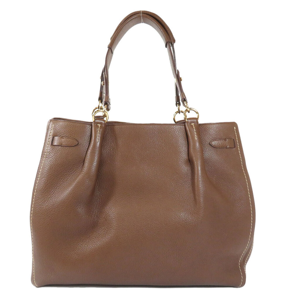 Salvatore Ferragamo Bag Gancini Tote Leather Black